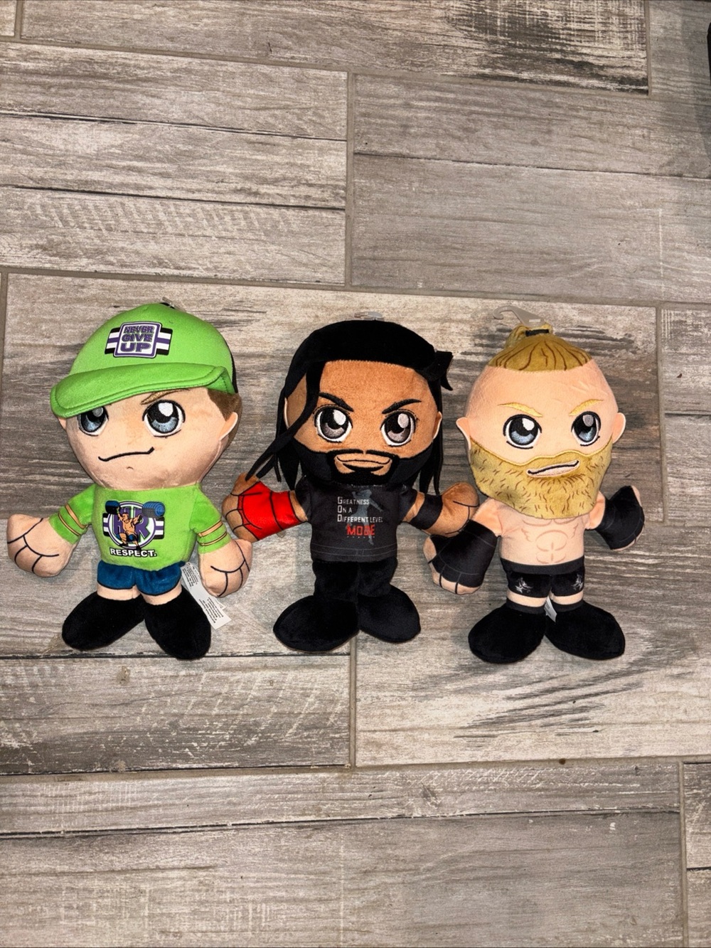 WWE Plush Figure - John Cena Roman reigns Brock Lesnar lot 3 Toy